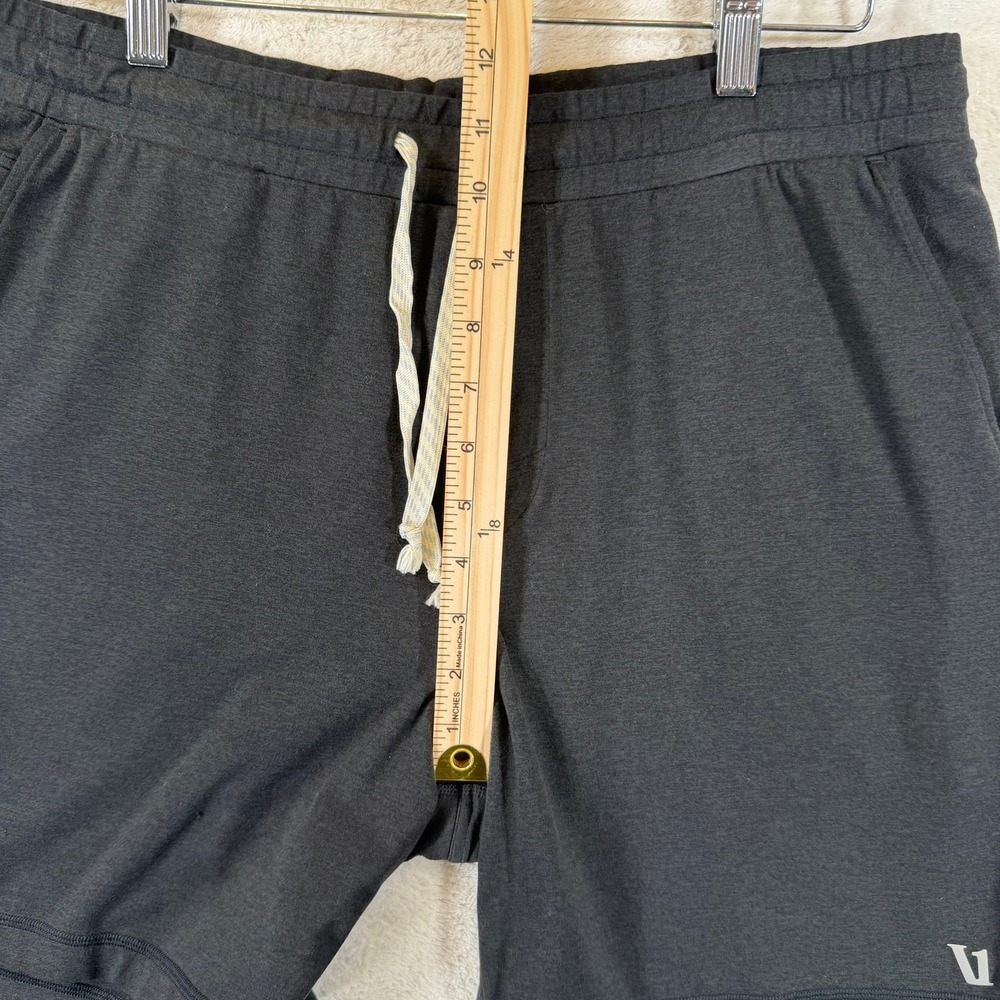 Vuori Mens Ponto Short Black Heather Athletic Lounge GYM Shorts Size L V344 - Picture 12 of 14